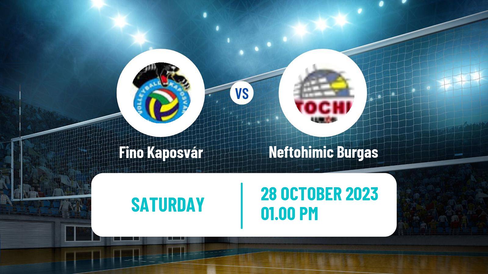Volleyball CEV Champions League Fino Kaposvár - Neftohimic Burgas