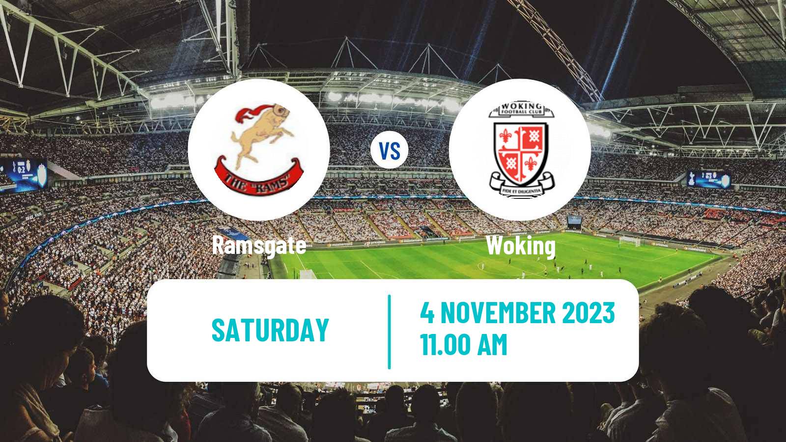 Soccer English FA Cup Ramsgate - Woking