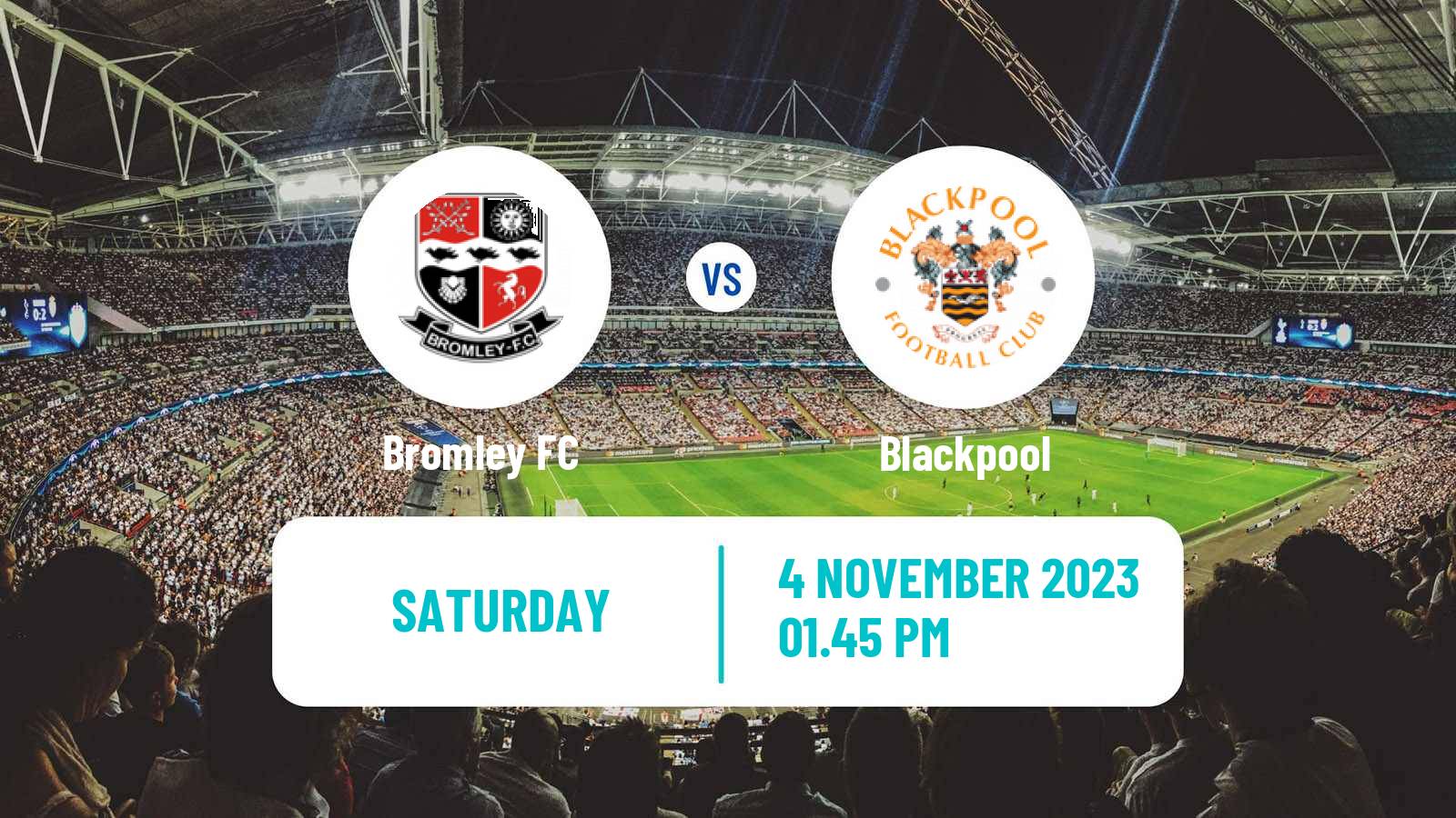 Soccer English FA Cup Bromley - Blackpool