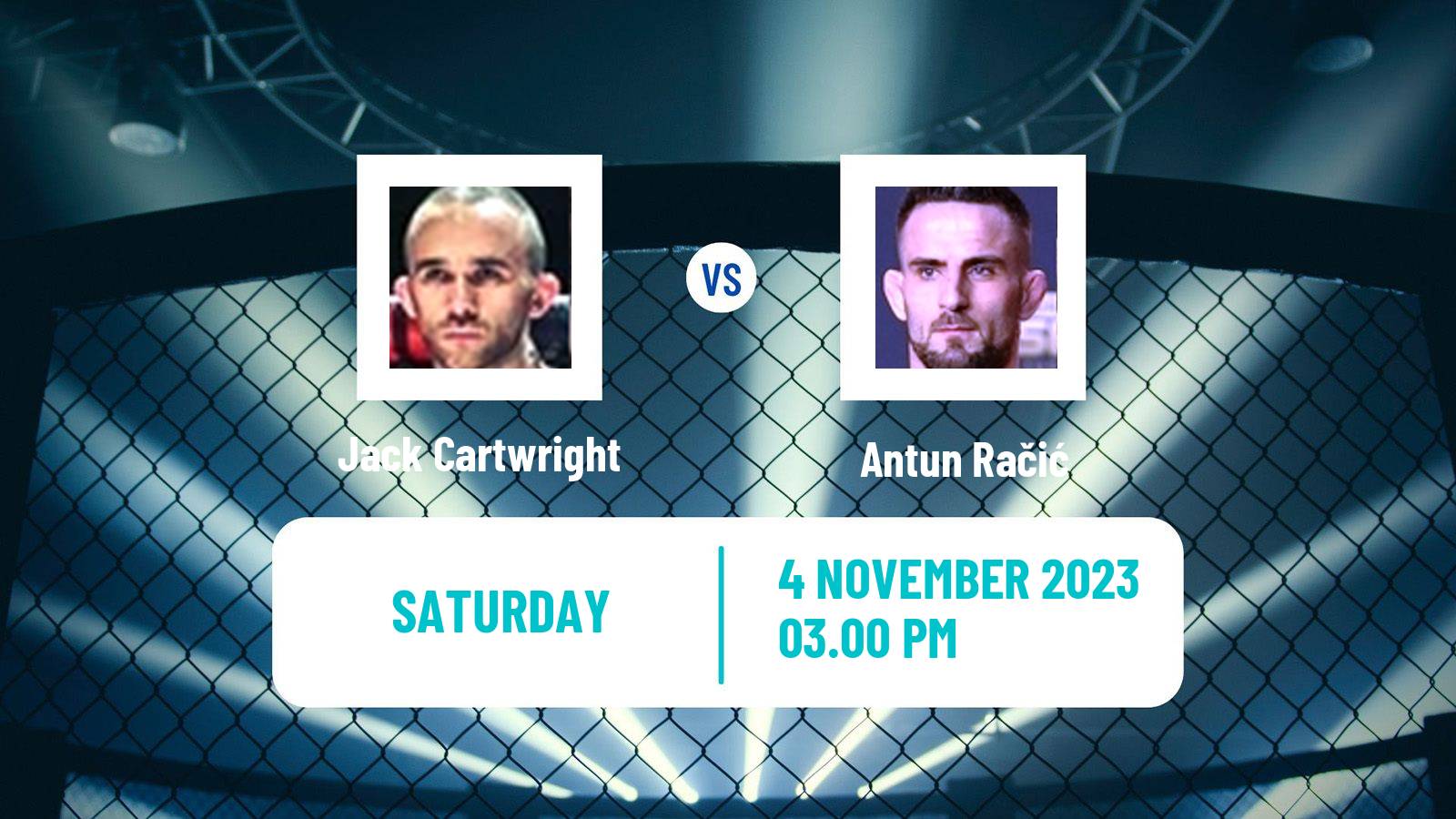 MMA Bantamweight Oktagon Men Jack Cartwright - Antun Račić