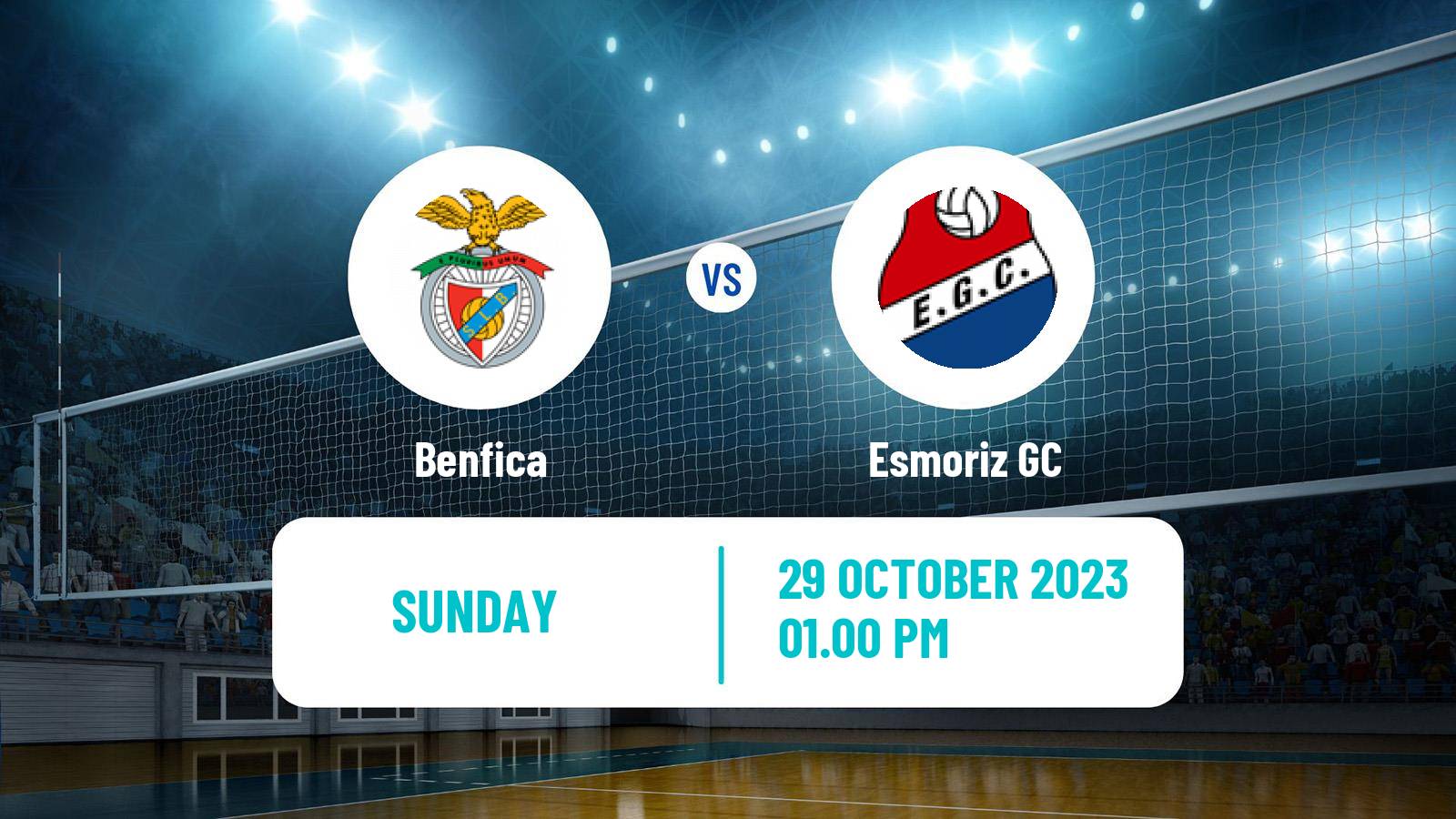Volleyball Portuguese Campeonato Nacional Volleyball Benfica - Esmoriz GC