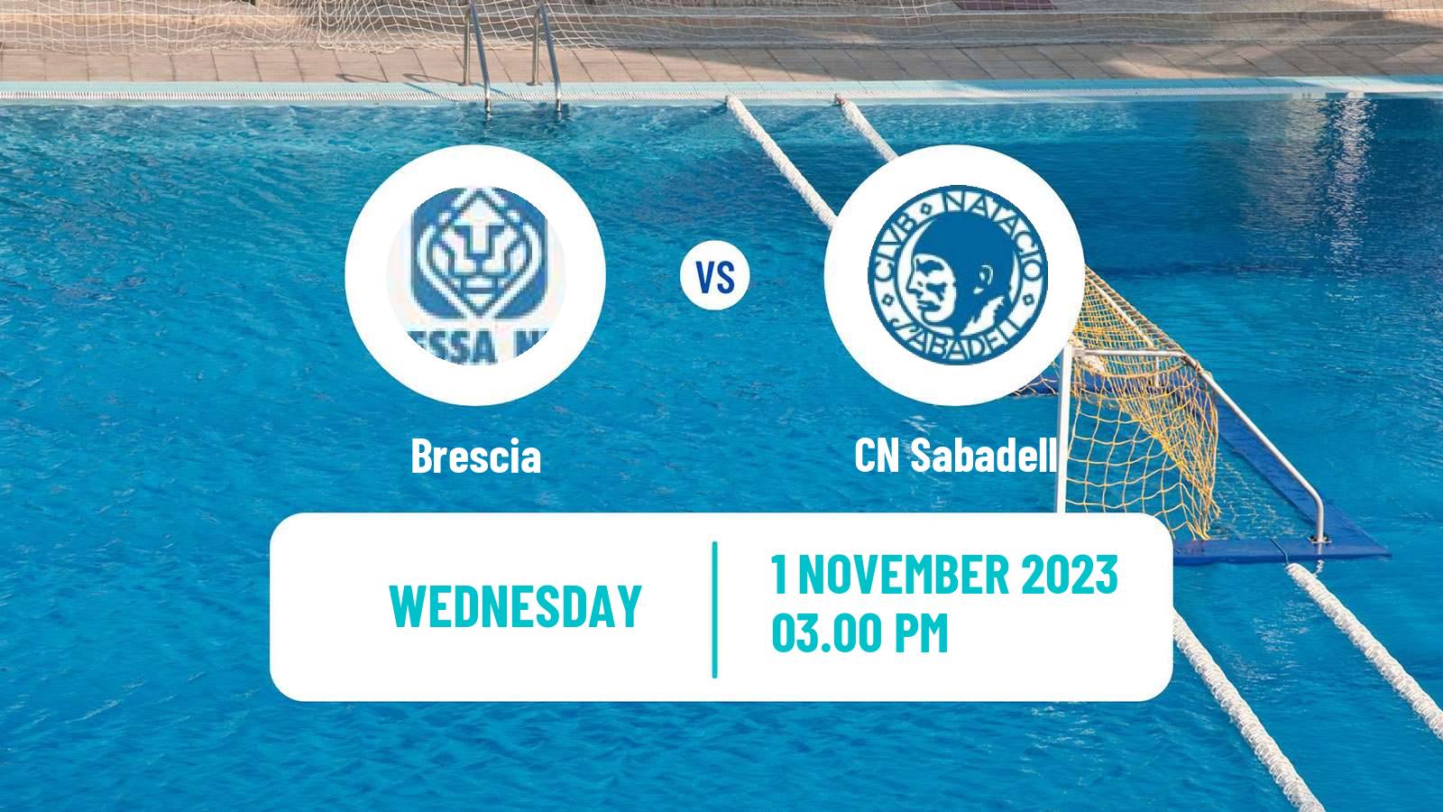 Water polo Champions League Water Polo Brescia - Sabadell