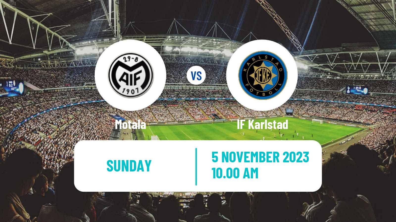 Soccer Swedish Division 1 Norra Motala - Karlstad