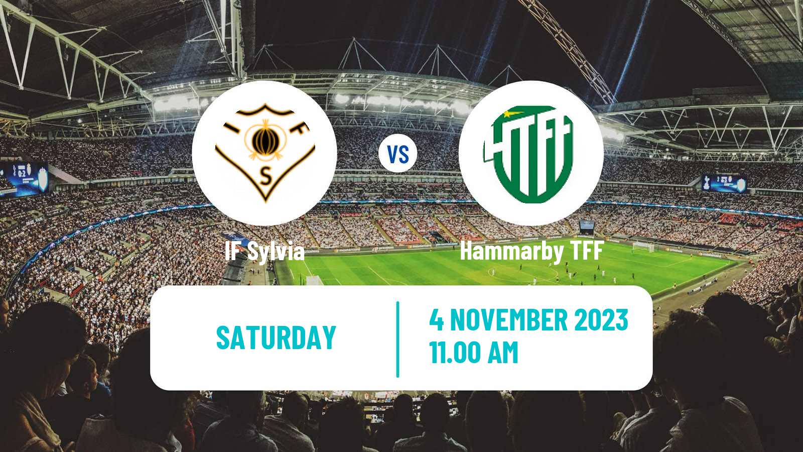 Soccer Swedish Division 1 Norra Sylvia - Hammarby TFF