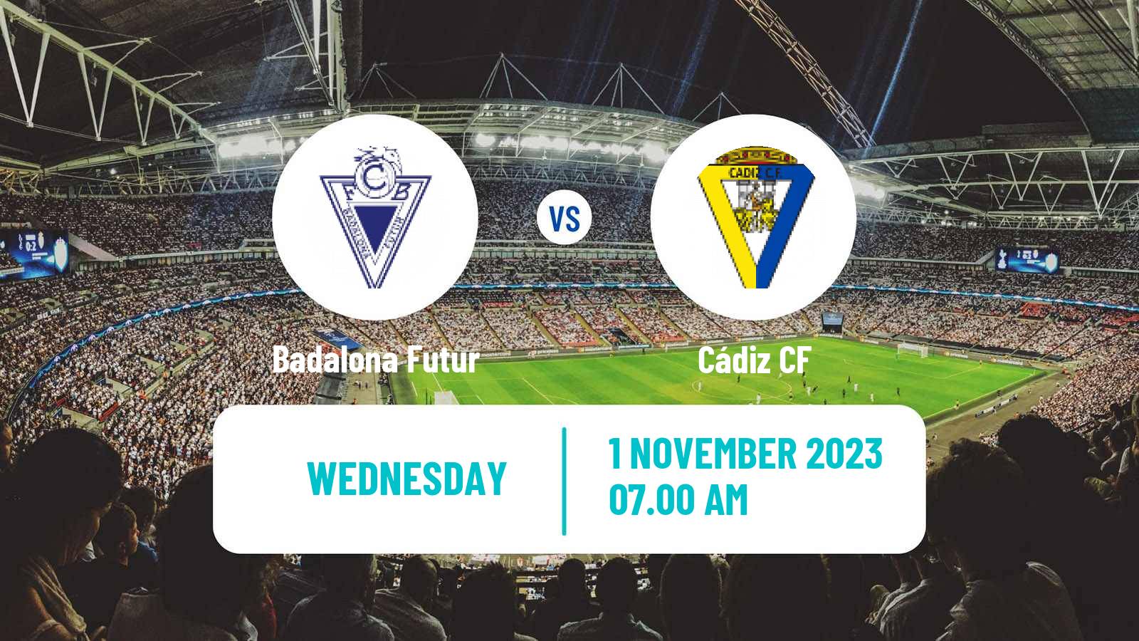 Soccer Spanish Copa del Rey Badalona Futur - Cádiz