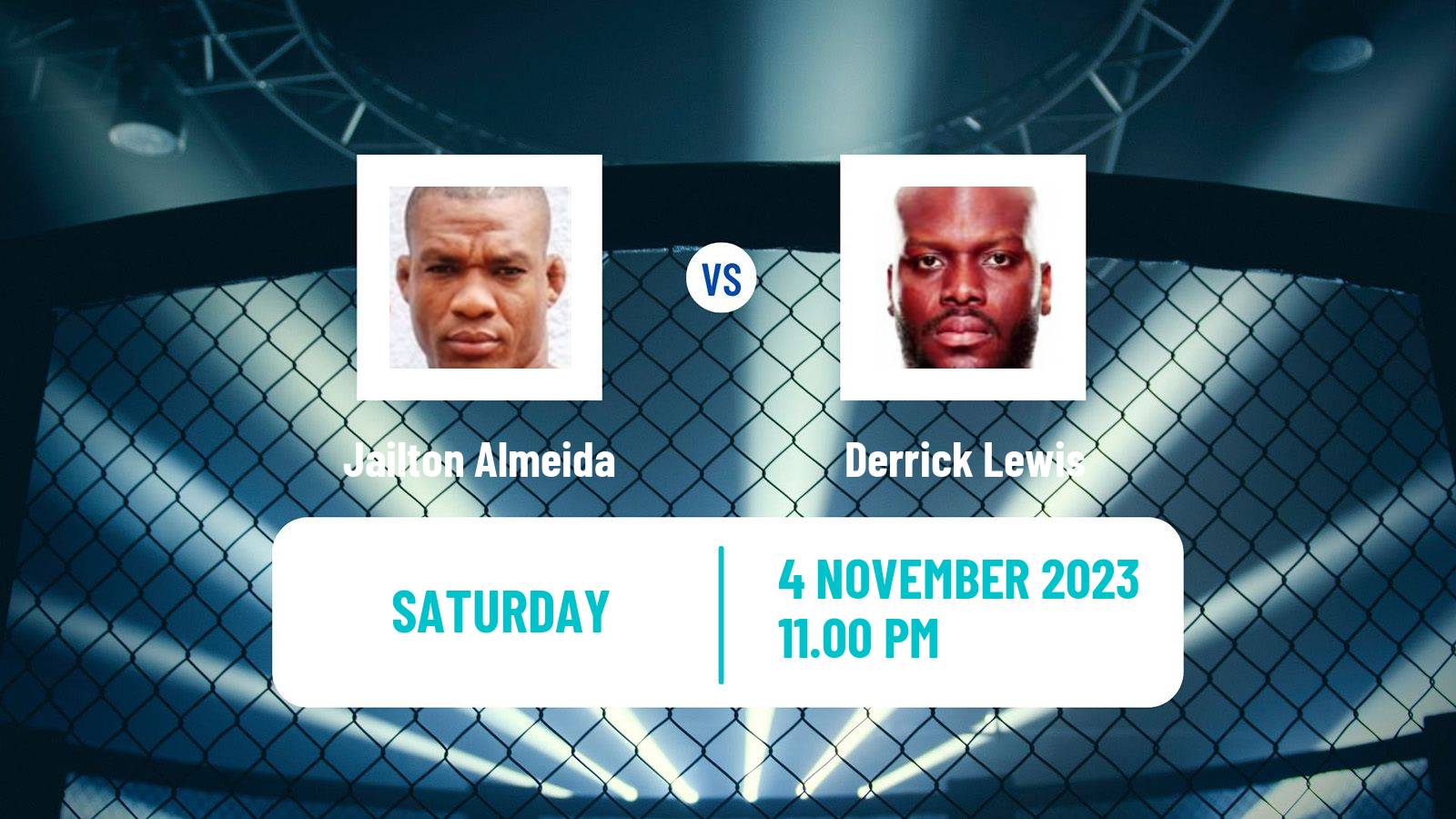 MMA Heavyweight UFC Men Jailton Almeida - Derrick Lewis