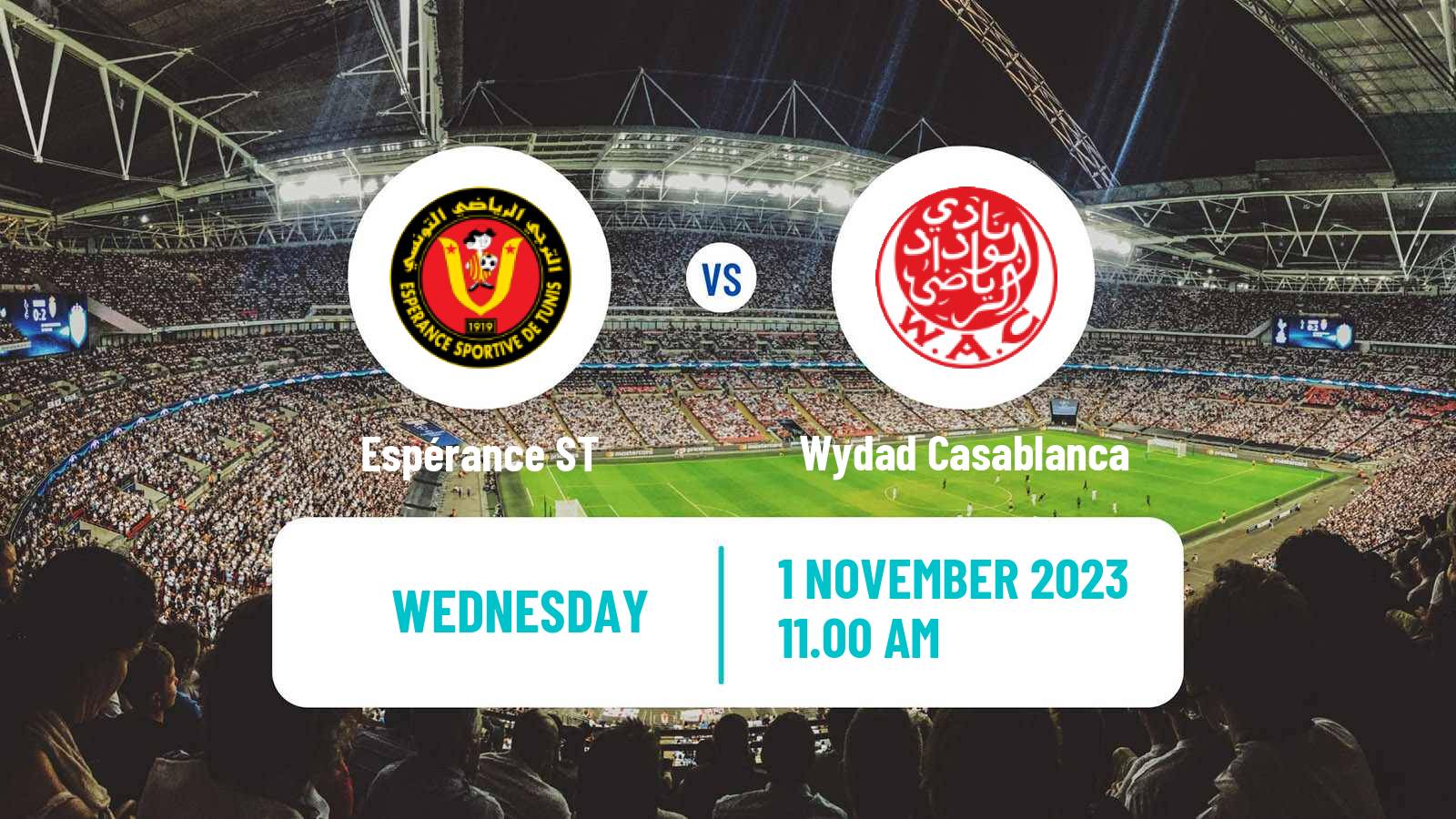 Soccer African Football League Espérance ST - Wydad Casablanca
