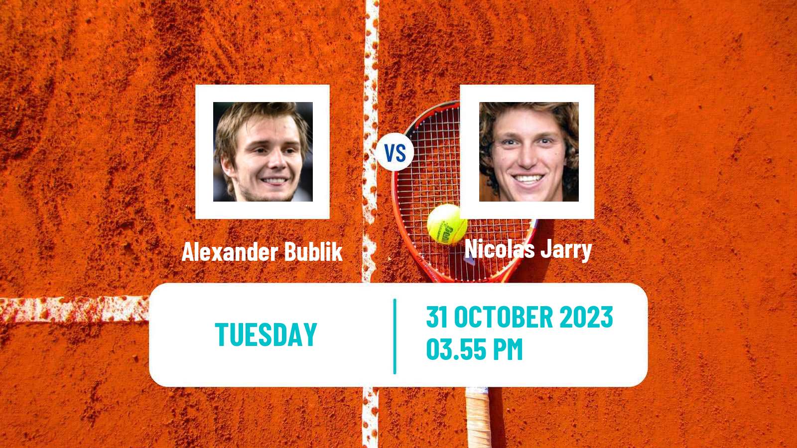 Tennis ATP Paris Alexander Bublik - Nicolas Jarry
