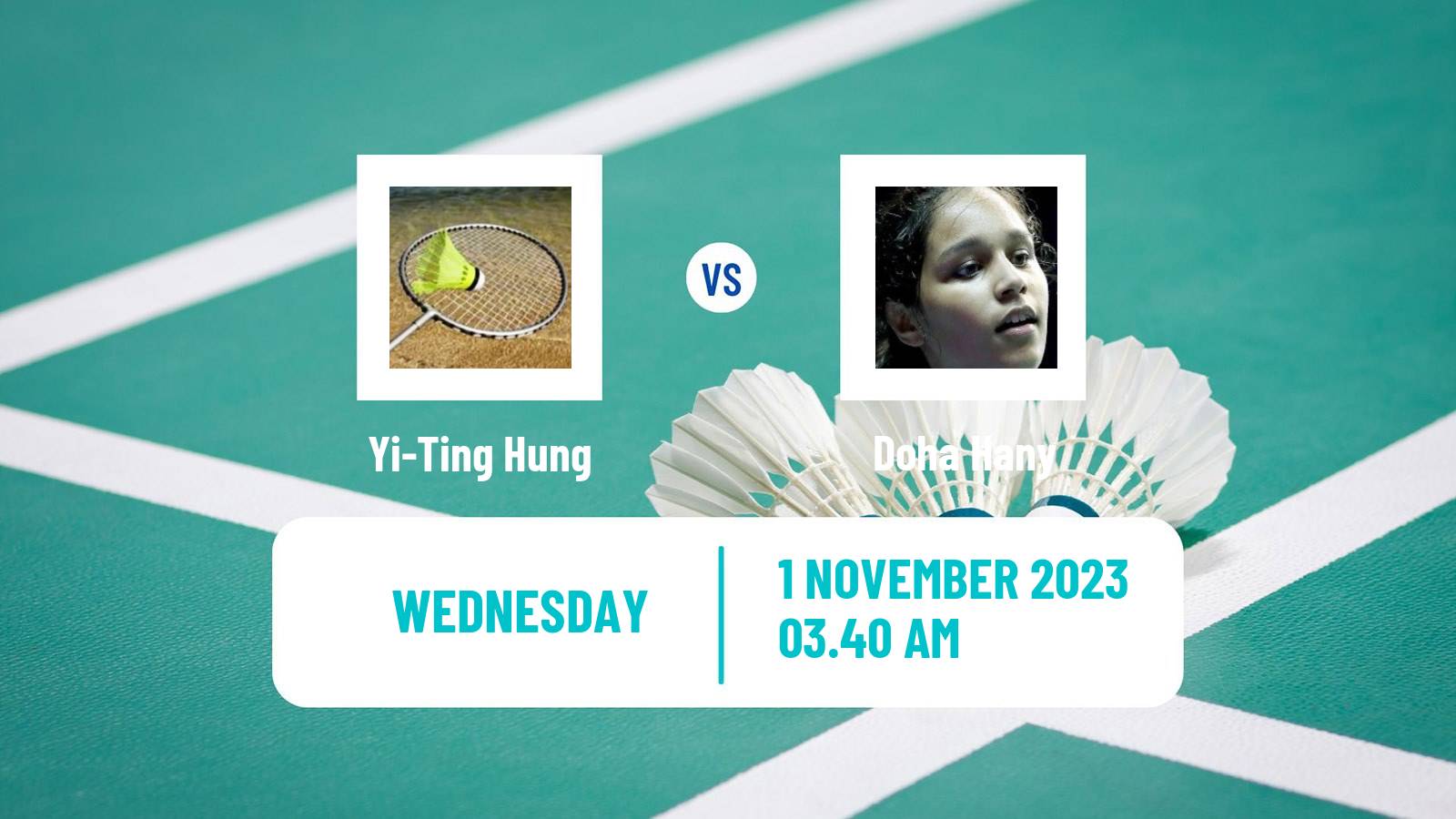 Badminton BWF World Tour Kl Masters Malaysia Super 100 Women Yi-Ting Hung - Doha Hany