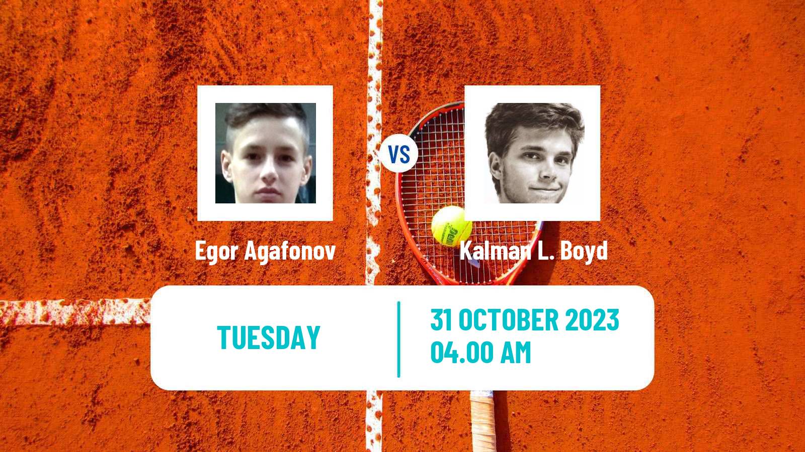 Tennis ITF M15 Monastir 44 Men Egor Agafonov - Kalman L. Boyd