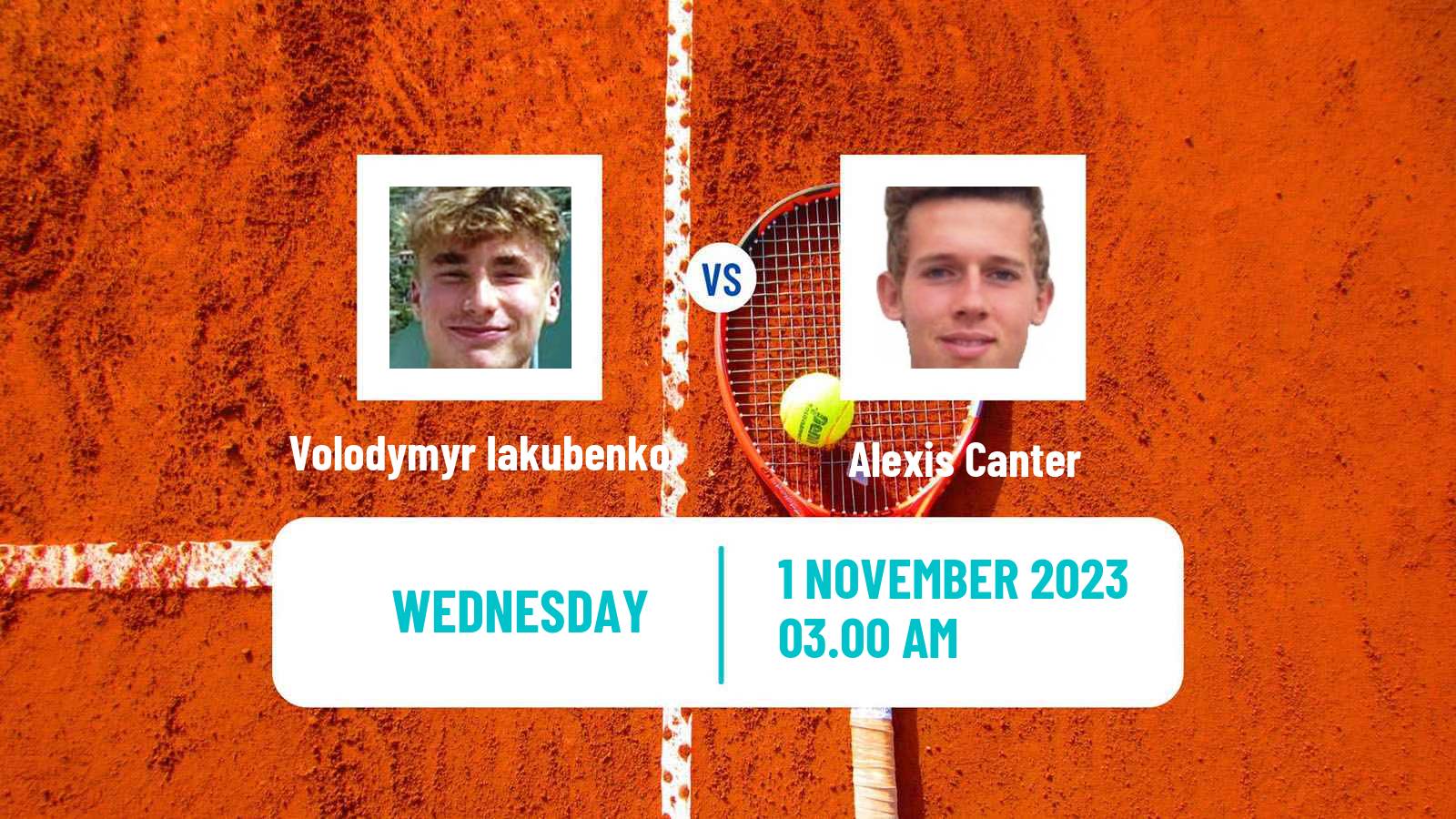 Tennis ITF M15 Al Zahra 3 Men 2023 Volodymyr Iakubenko - Alexis Canter