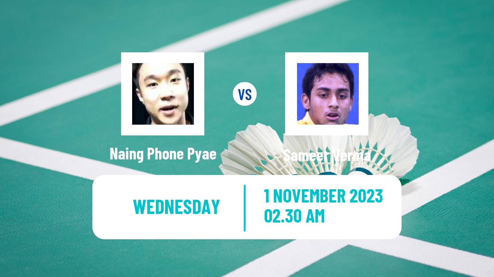 Badminton BWF World Tour Kl Masters Malaysia Super 100 Men Naing Phone Pyae - Sameer Verma