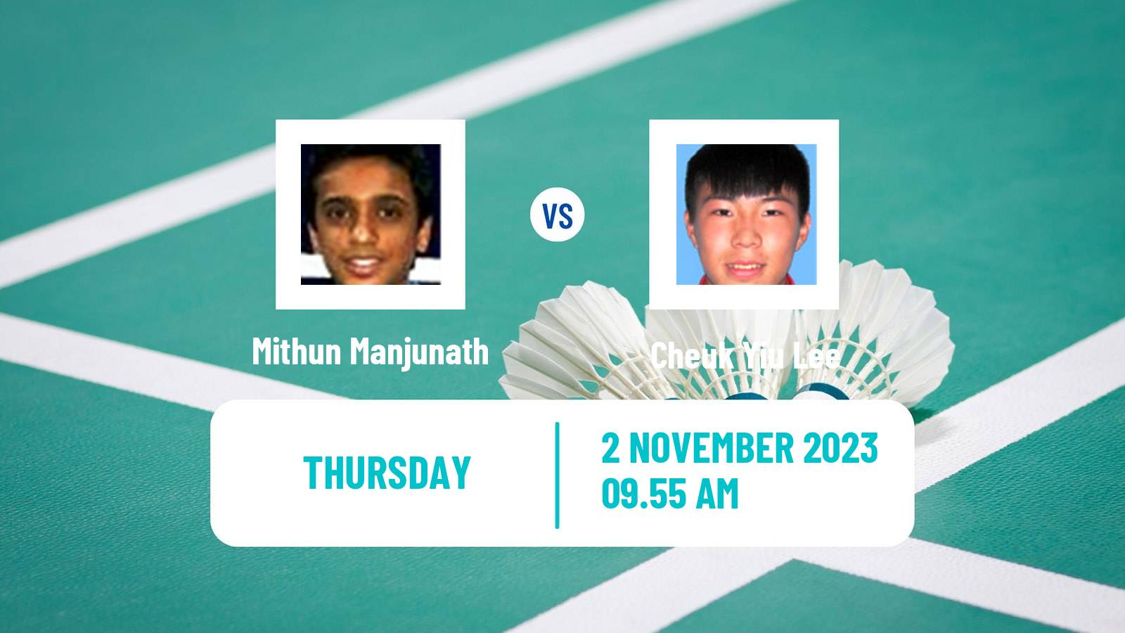 Badminton BWF World Tour Hylo Open Men Mithun Manjunath - Cheuk Yiu Lee