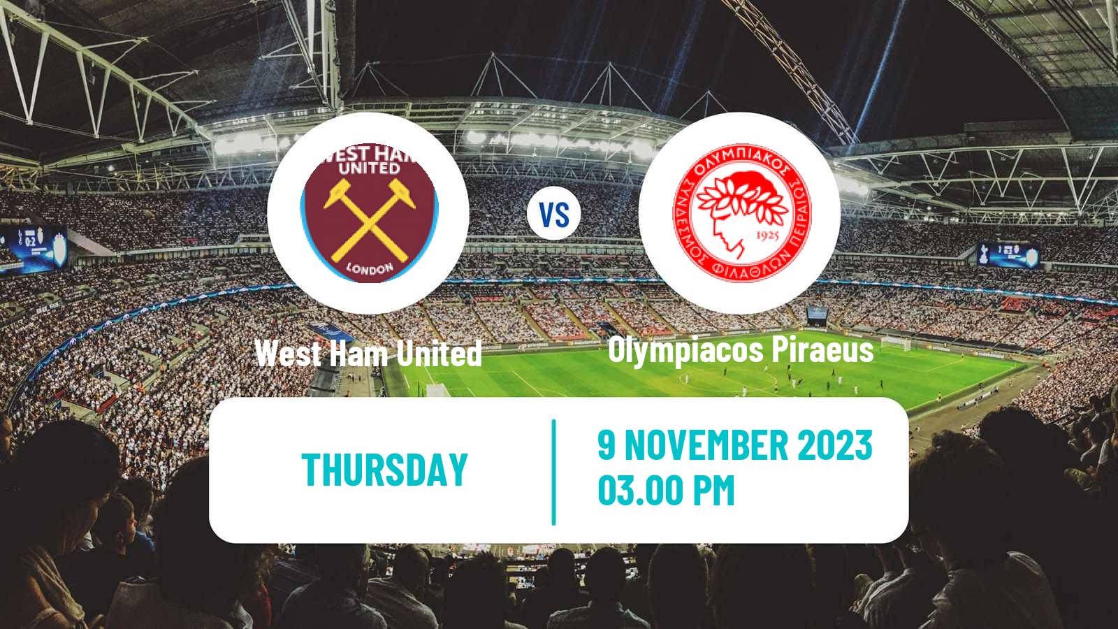 Soccer UEFA Europa League West Ham United - Olympiacos Piraeus