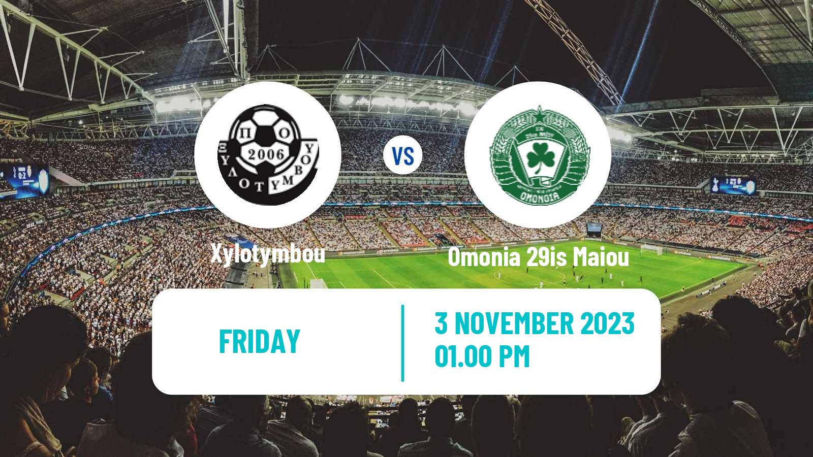 Soccer Cypriot Division 2 Xylotymbou - Omonia 29is Maiou