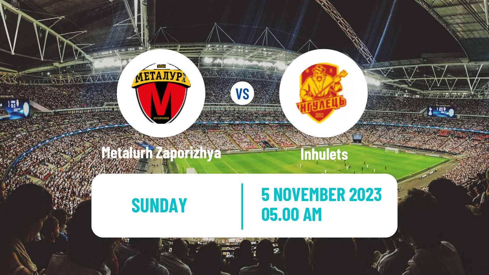 Soccer Ukrainian Persha Liga Metalurh Zaporizhya - Inhulets