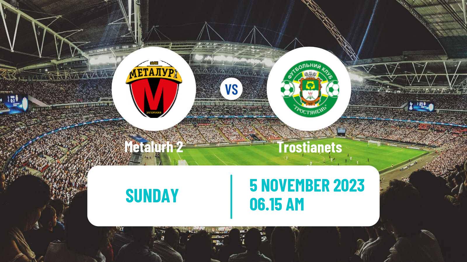 Soccer Ukrainian Druha Liga Metalurh 2 - Trostianets