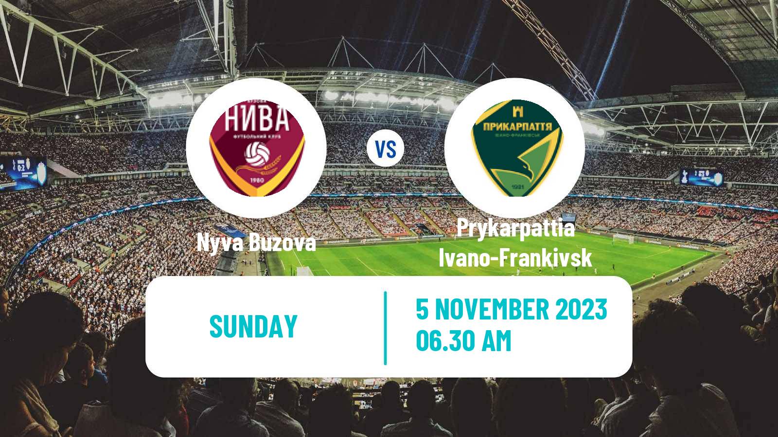 Soccer Ukrainian Persha Liga Kudrivka - Prykarpattia Ivano-Frankivsk