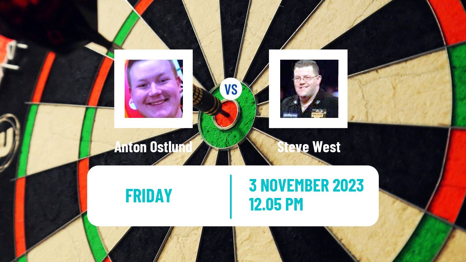 Darts Modus Super Series Anton Ostlund - Steve West