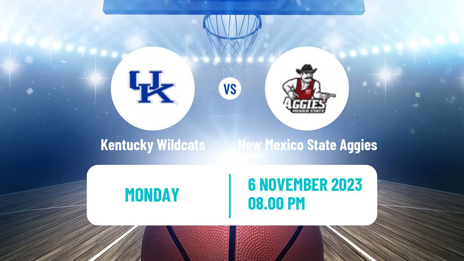 Basketball NCAA College Basketball Kentucky Wildcats - New Mexico State Aggies