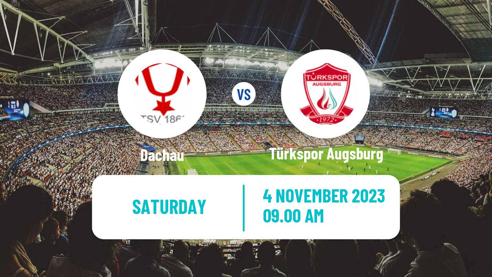 Soccer German Oberliga Bayern Süd Dachau - Türkspor Augsburg