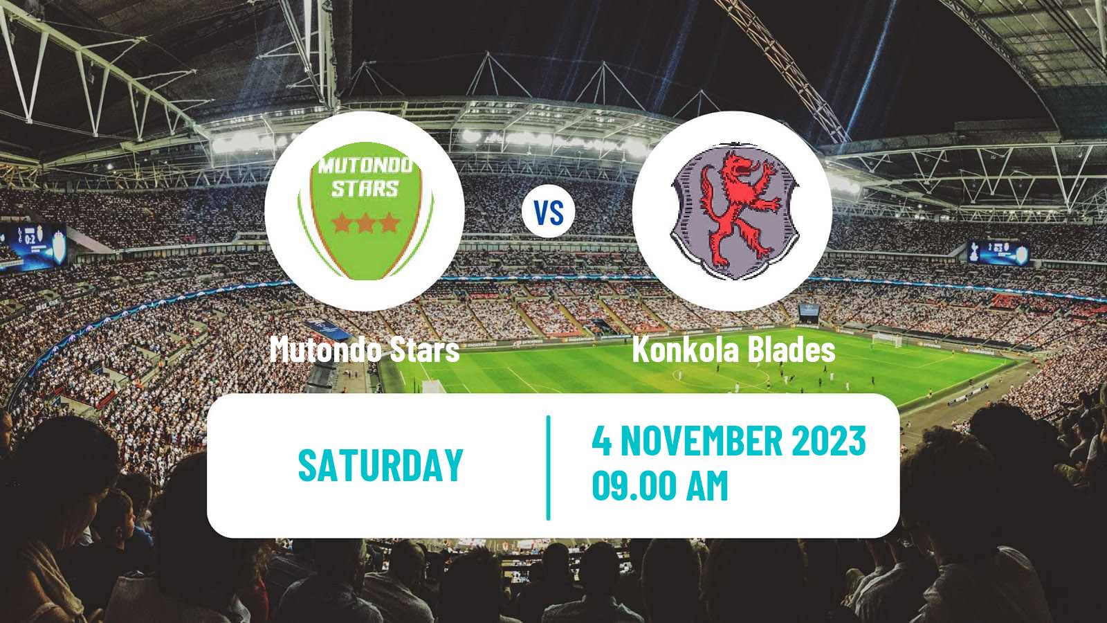 Soccer Zambian Premier League Mutondo Stars - Konkola Blades