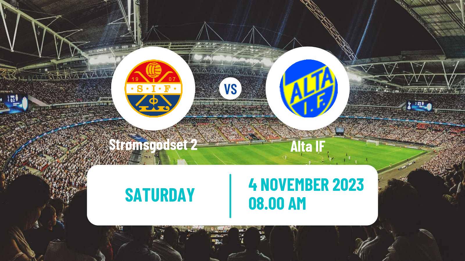 Soccer Norwegian Division 2 - Group 2 Strømsgodset 2 - Alta