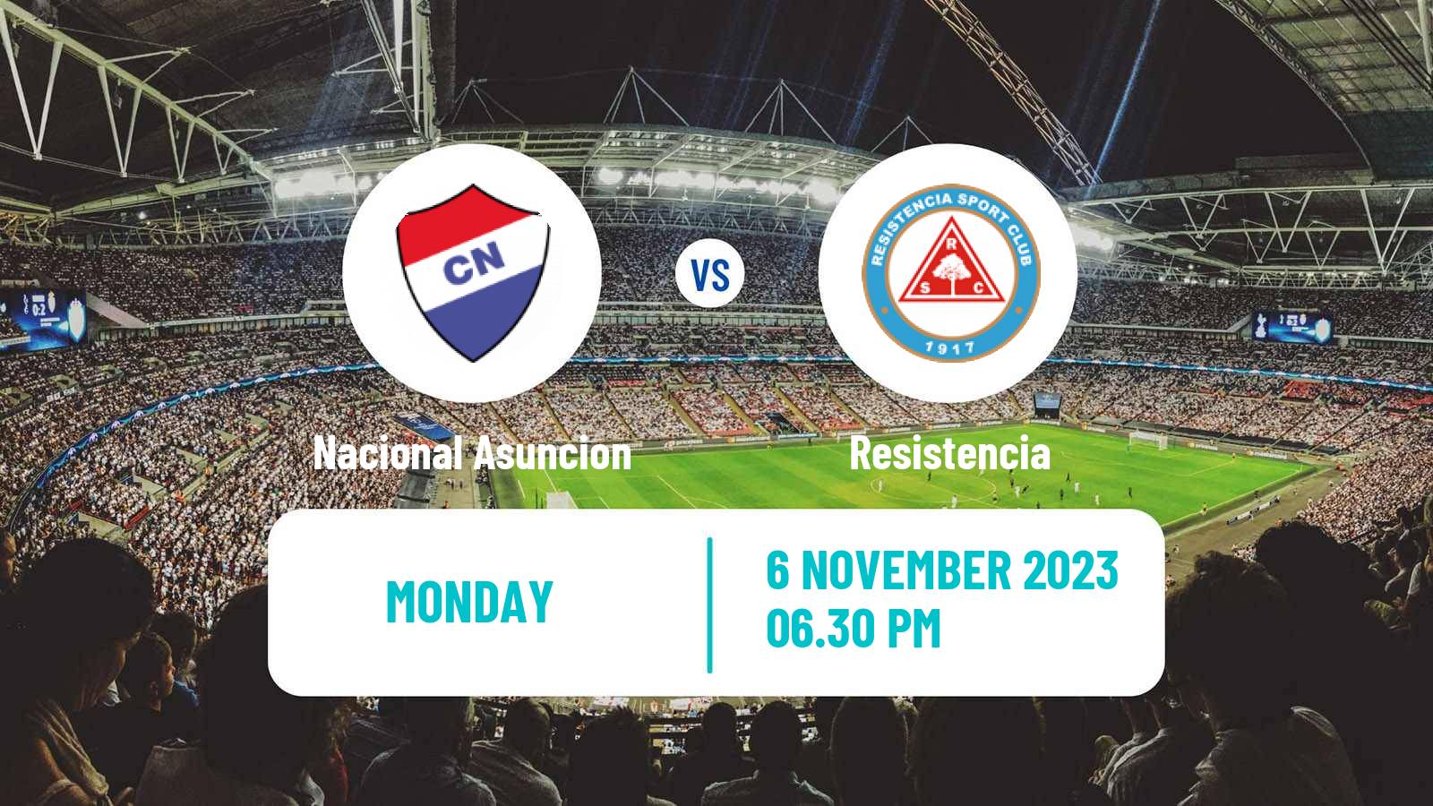 Soccer Paraguayan Primera Division Nacional Asuncion - Resistencia