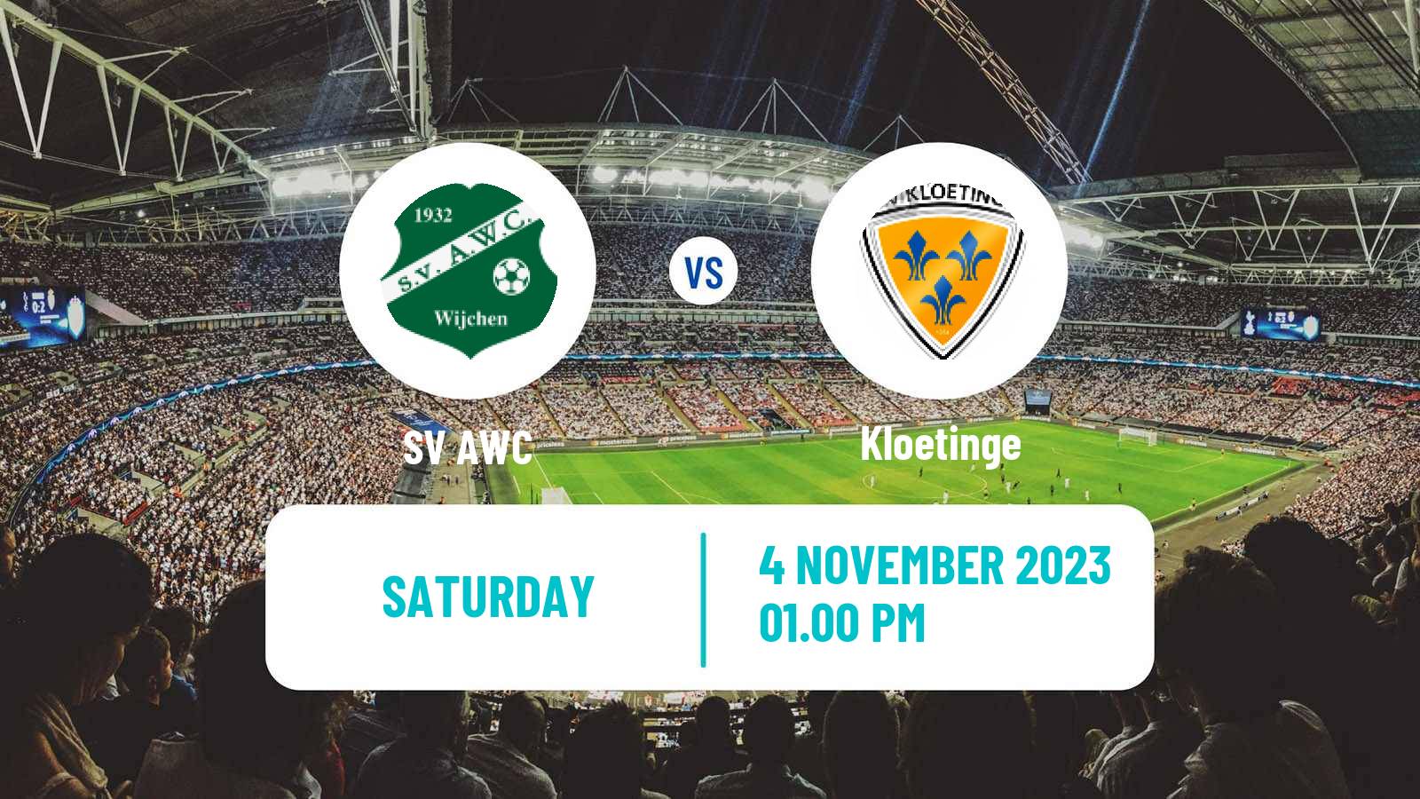 Soccer Dutch Derde Divisie AWC - Kloetinge