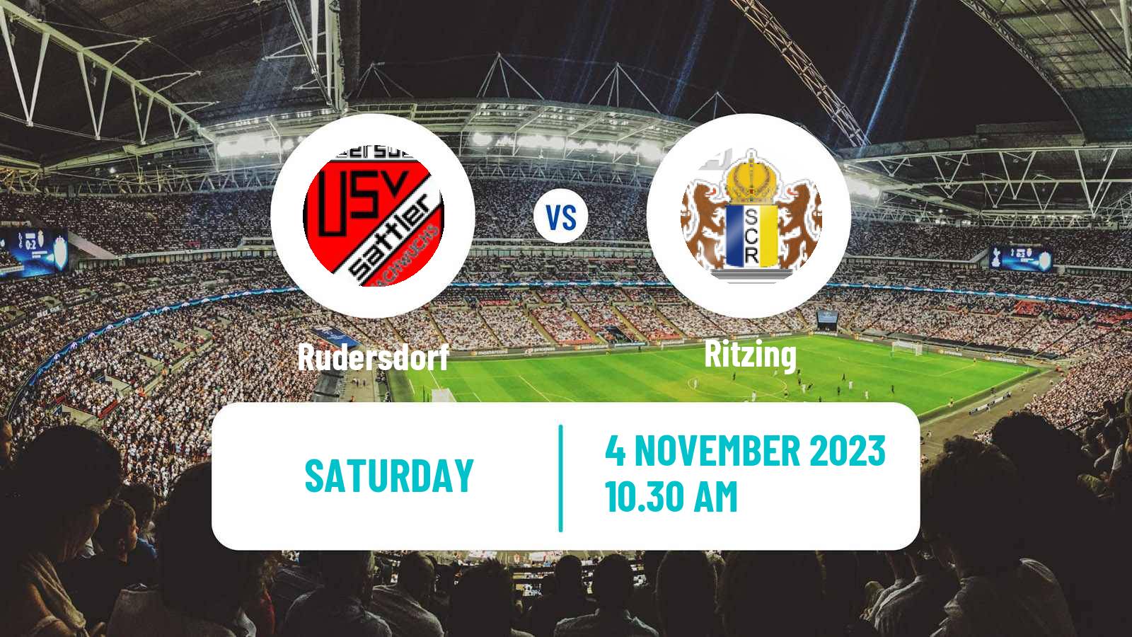 Soccer Austrian Landesliga Burgenland Rudersdorf - Ritzing