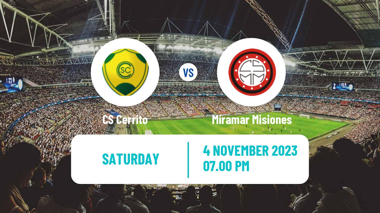 Soccer Uruguayan Segunda Division Cerrito - Miramar Misiones