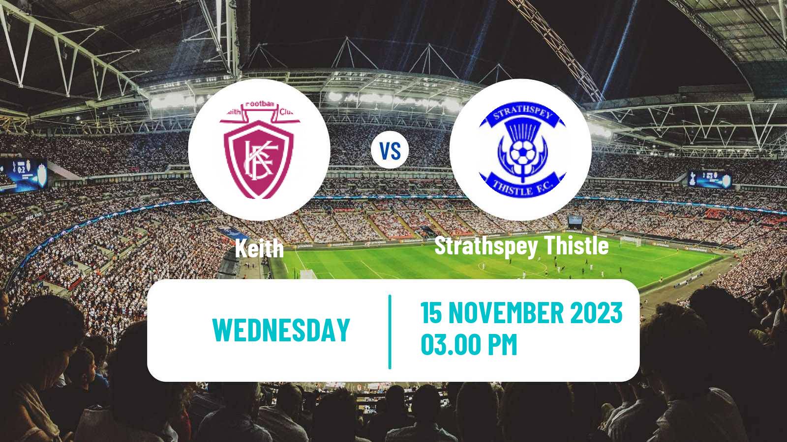 Soccer Scottish Highland League Keith - Strathspey Thistle