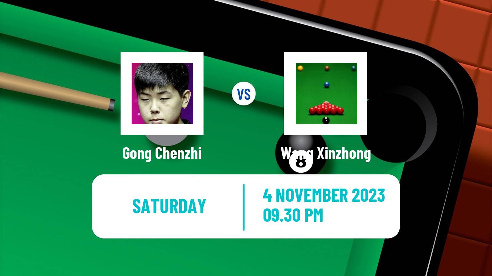 Snooker International Championship Gong Chenzhi - Wang Xinzhong