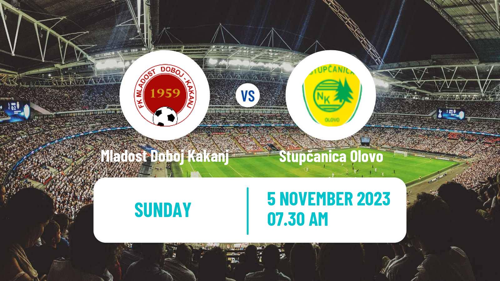 Soccer Bosnian Prva Liga FBiH Mladost Doboj Kakanj - Stupčanica Olovo
