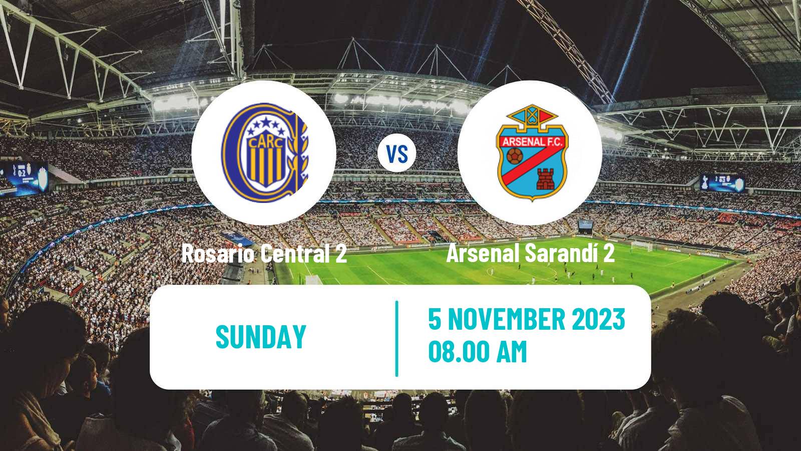 Soccer Argentinian Reserve League Rosario Central 2 - Arsenal Sarandí 2