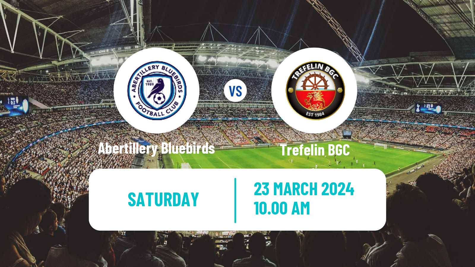 Soccer Welsh Cymru South Abertillery Bluebirds - Trefelin