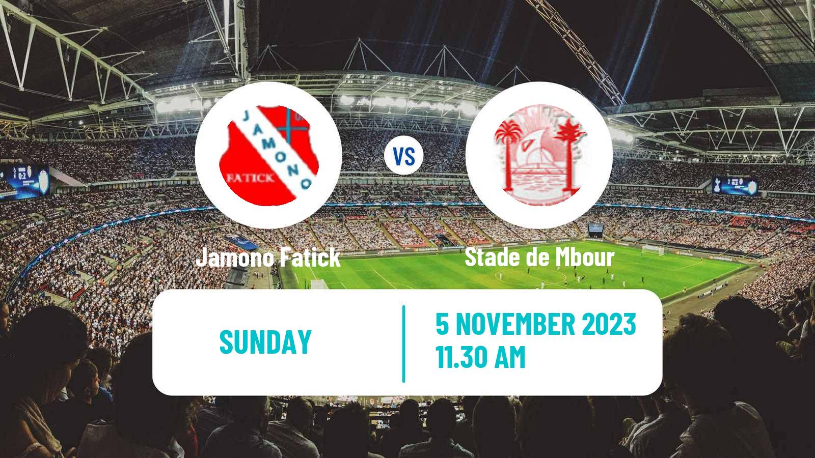 Soccer Senegal Ligue 1 Jamono Fatick - Stade de Mbour