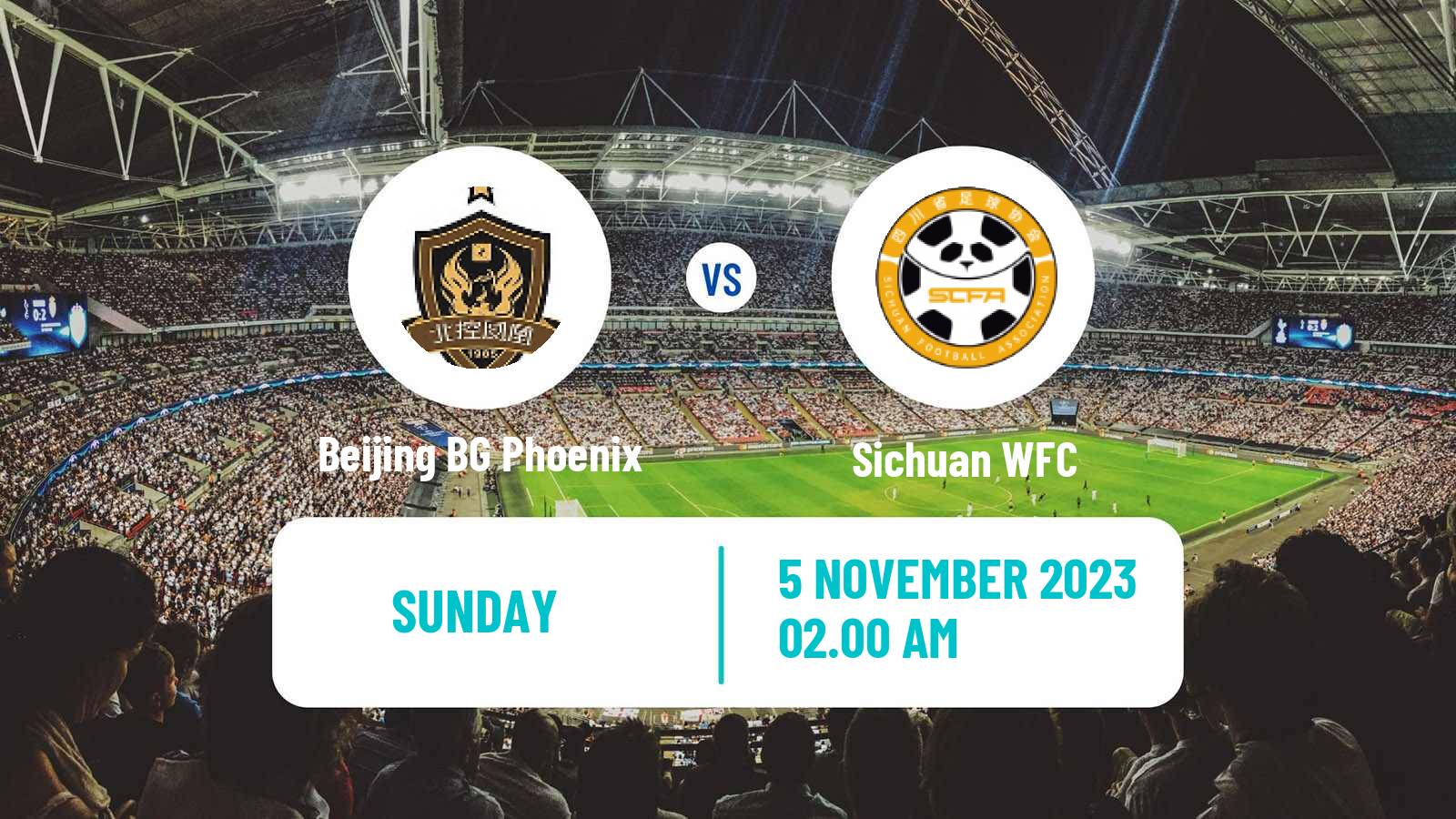 Soccer Chinese Super League Women Beijing BG Phoenix - Sichuan