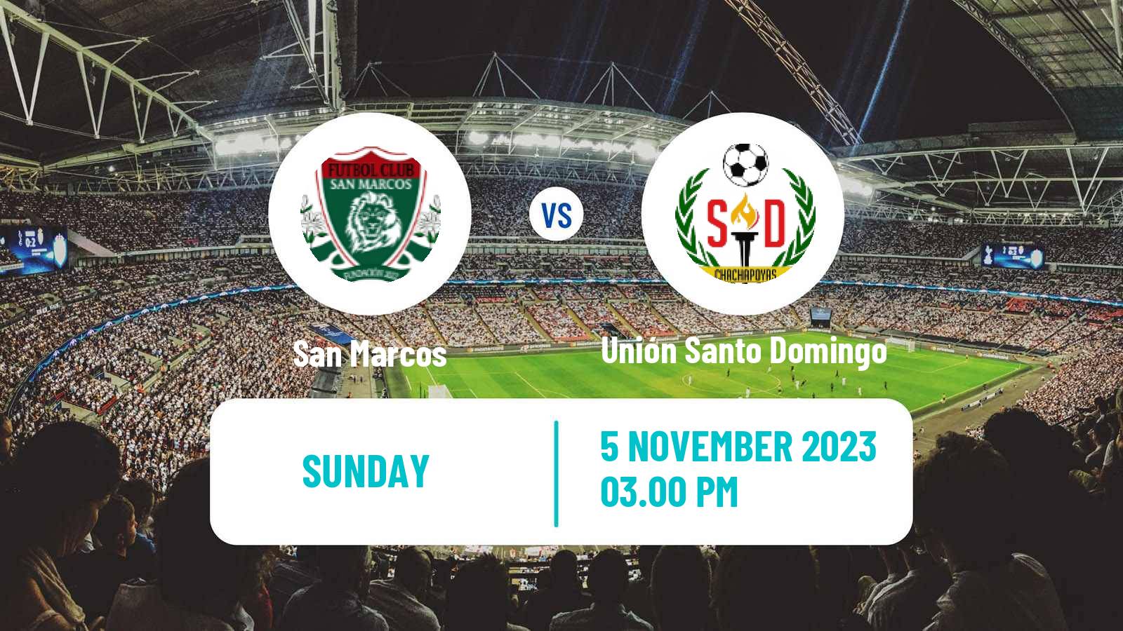 Soccer Peruvian Copa San Marcos - Unión Santo Domingo