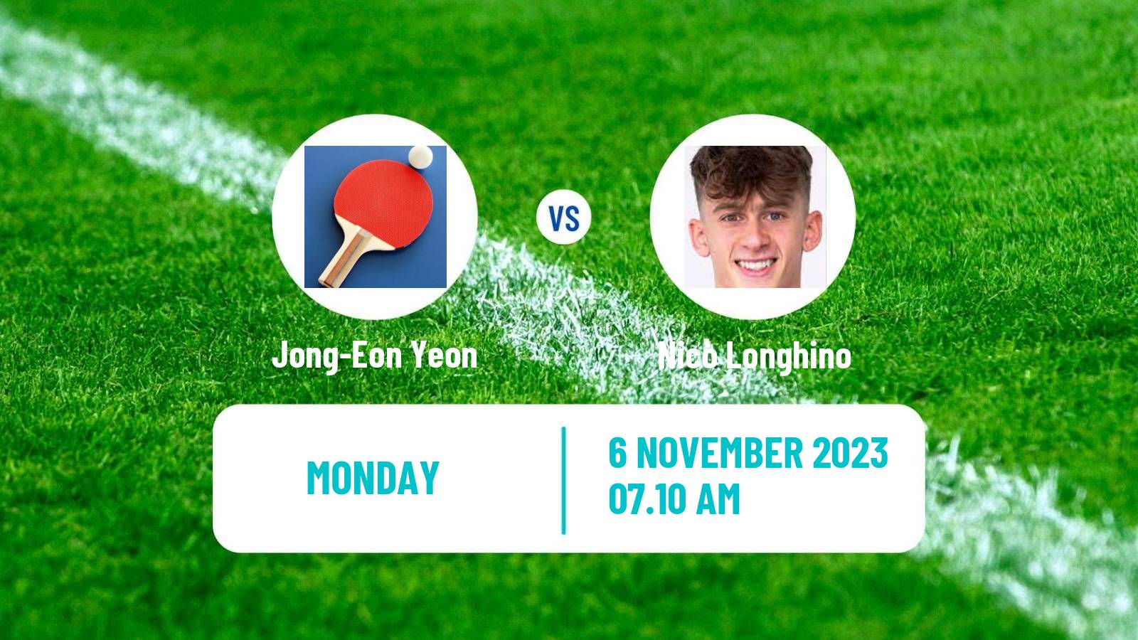 Table tennis Challenger Series Men Jong-Eon Yeon - Nico Longhino