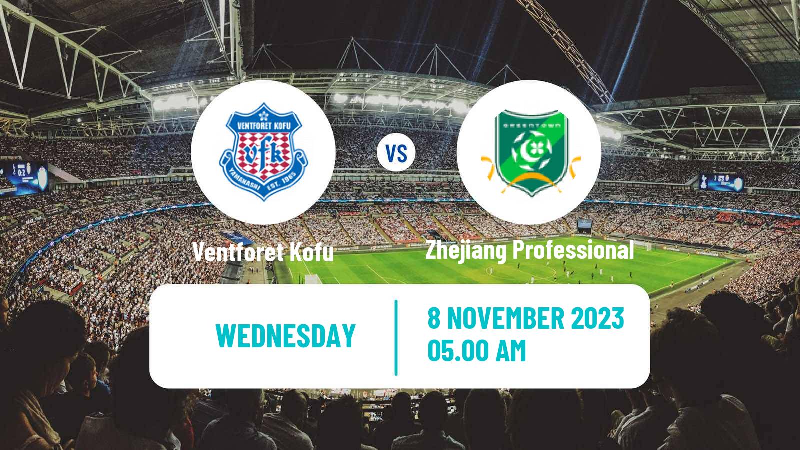 Football AFC Champions League Ventforet Kofu - Zhejiang Professional