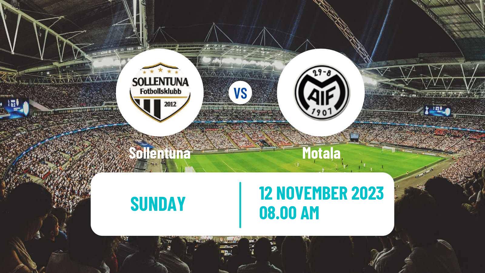 Soccer Swedish Division 1 Norra Sollentuna - Motala
