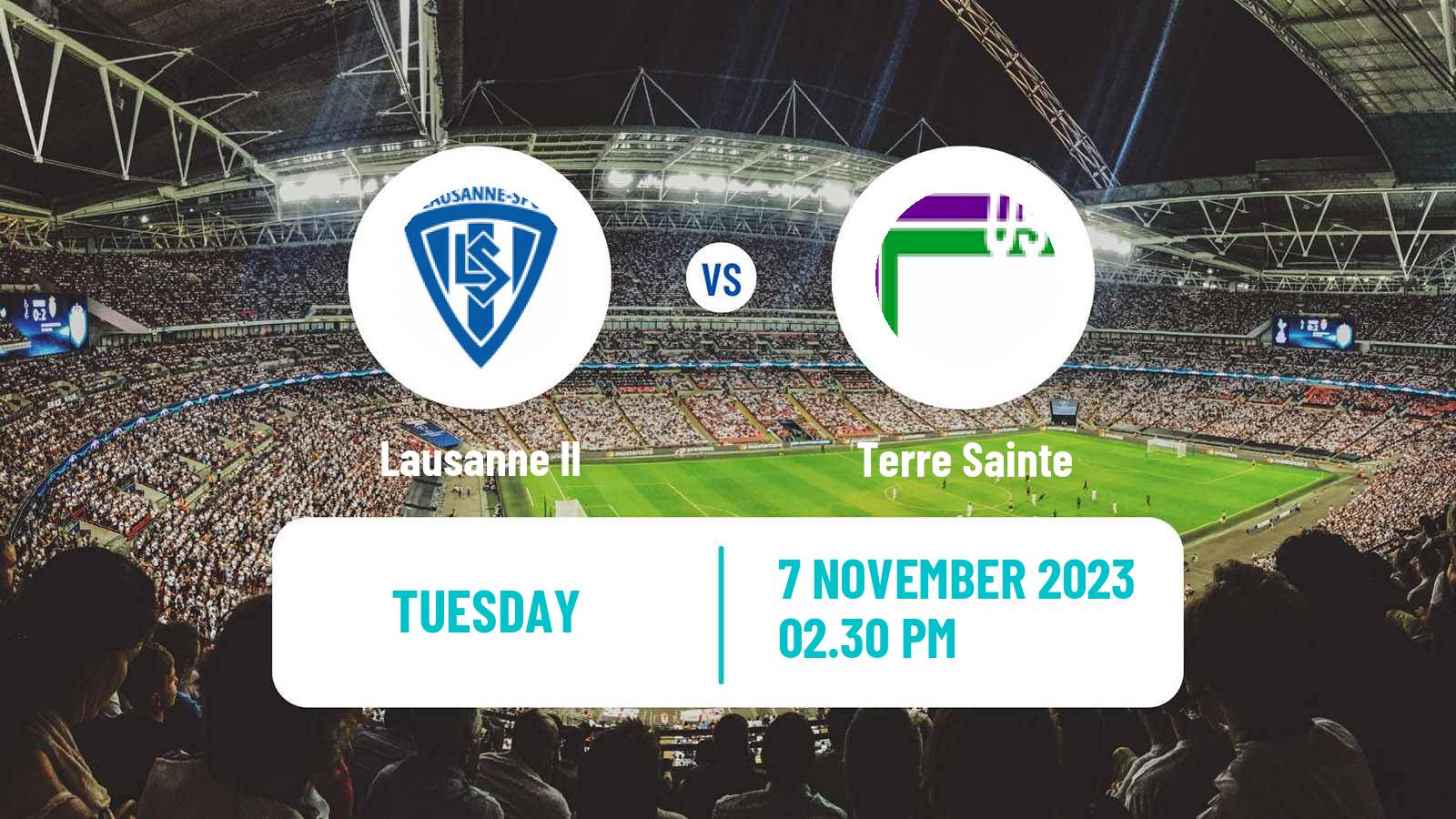 Soccer Swiss 1 Liga Classic Group 1 Lausanne II - Terre Sainte