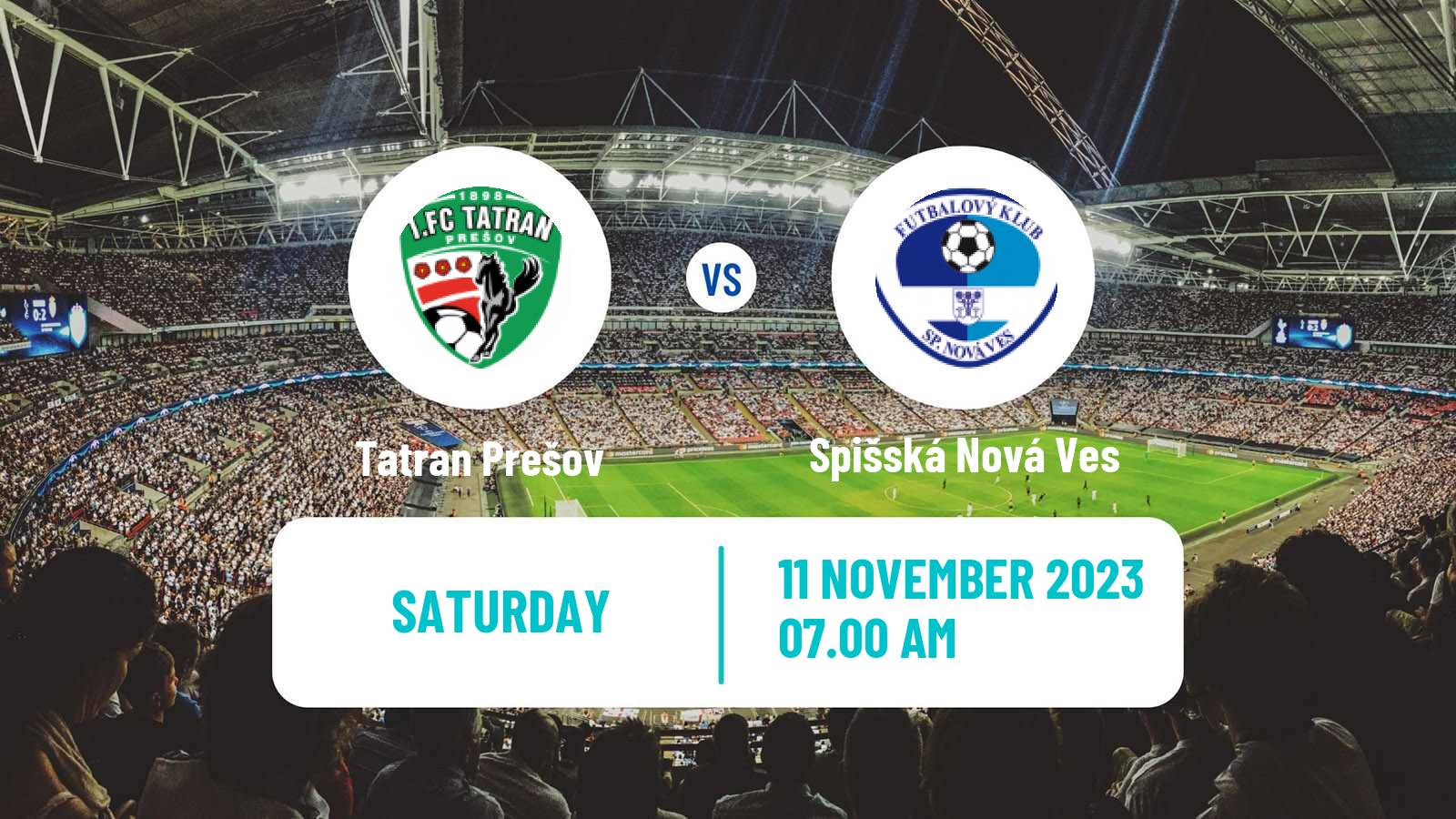 Soccer Slovak 2 Liga Tatran Prešov - Spišská Nová Ves