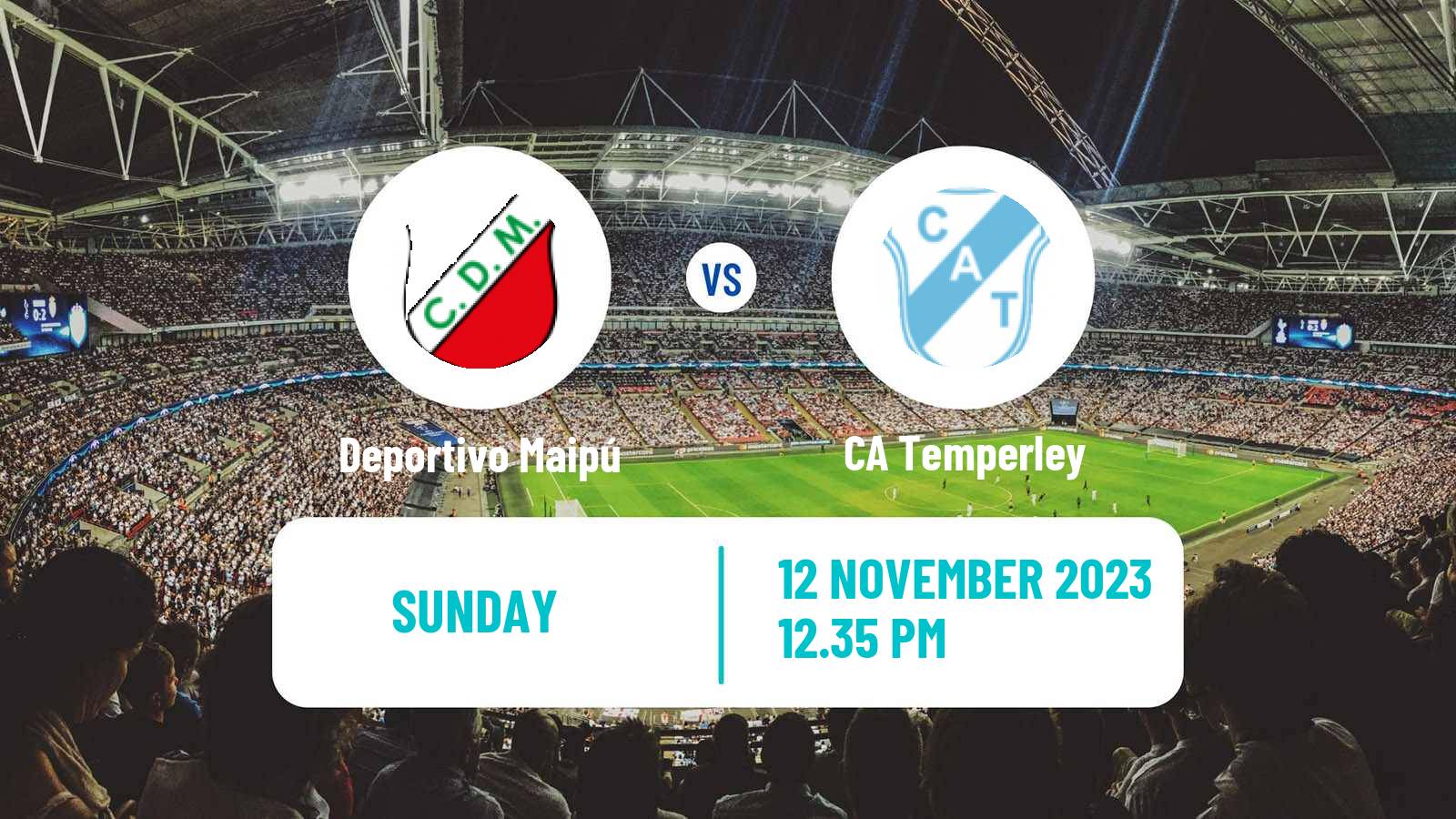 Soccer Argentinian Primera Nacional Deportivo Maipú - Temperley
