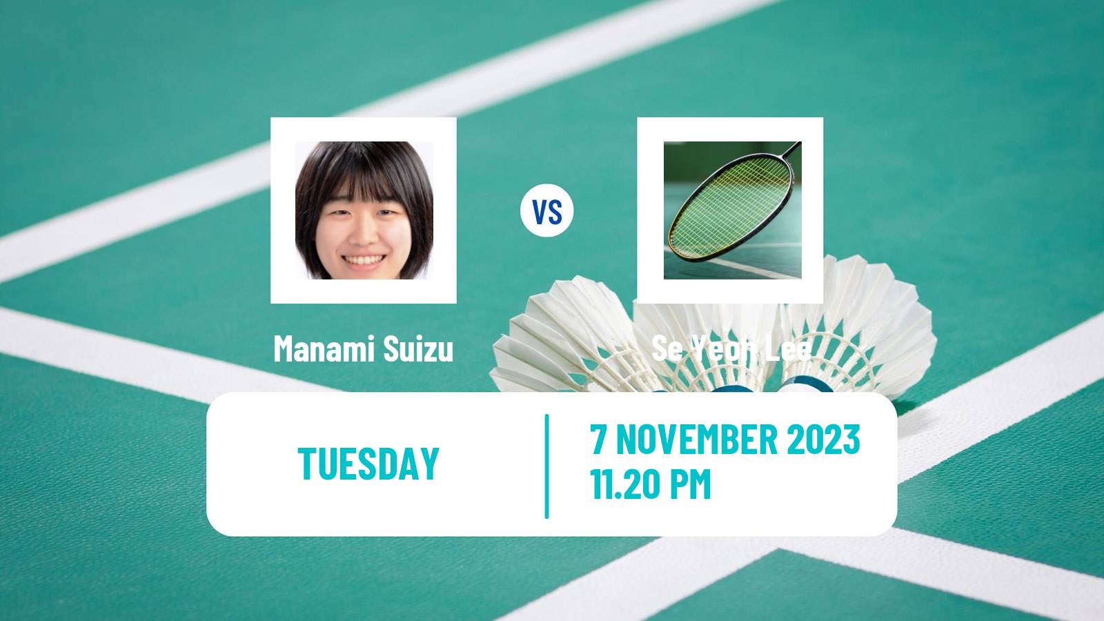 Badminton BWF World Tour Korea Masters Women Manami Suizu - Se Yeon Lee