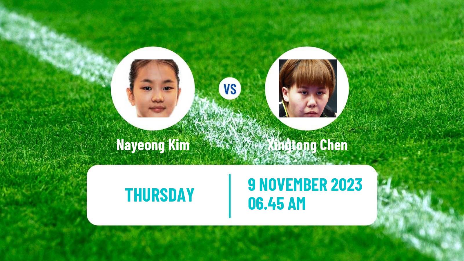 Table tennis Wtt Contender Taiyuan Women Nayeong Kim - Xingtong Chen