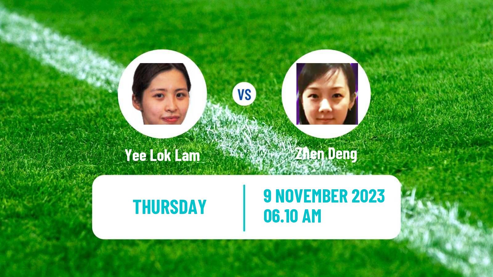 Table tennis Wtt Contender Taiyuan Women Yee Lok Lam - Zhen Deng