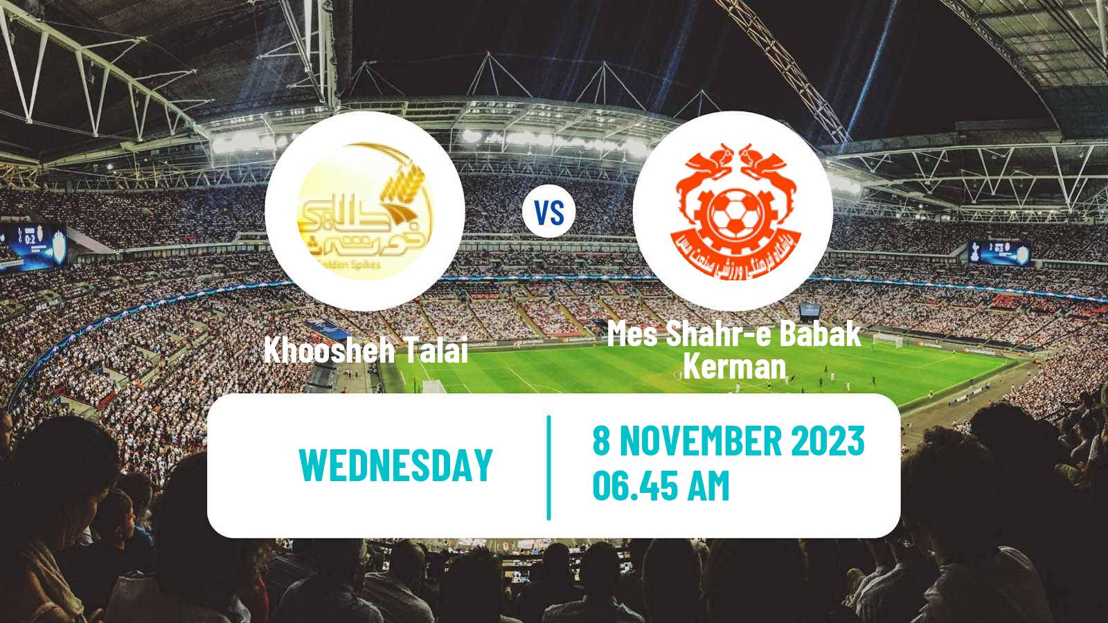 Soccer Iran Division 1 Khoosheh Talai - Mes Shahr-e Babak Kerman