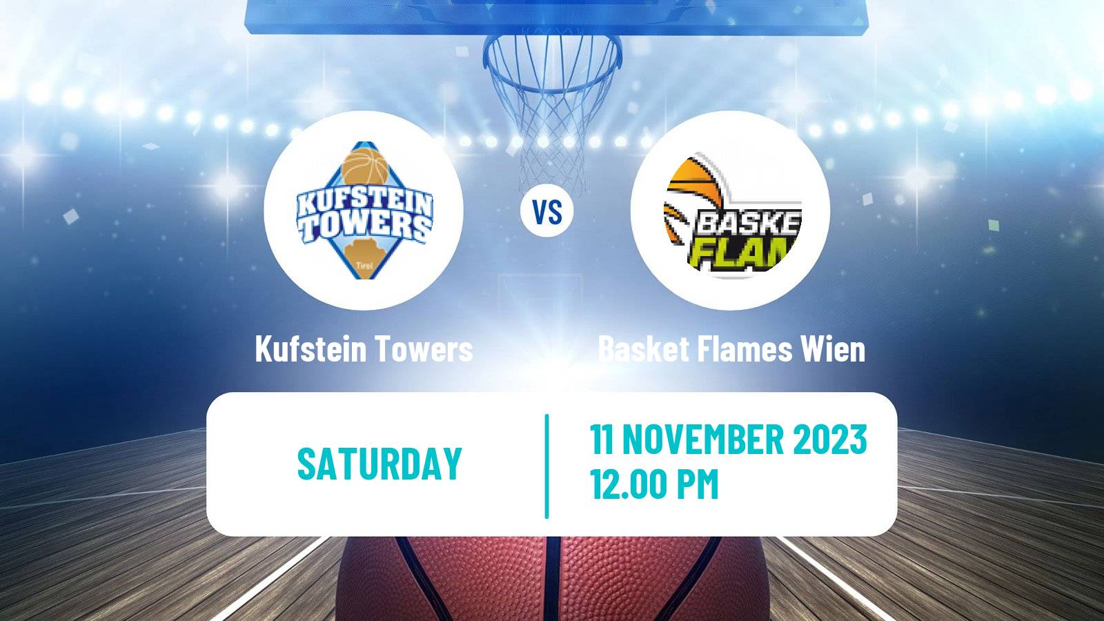 Basketball Austrian Zweite Liga Basketball Kufstein Towers - Basket Flames Wien